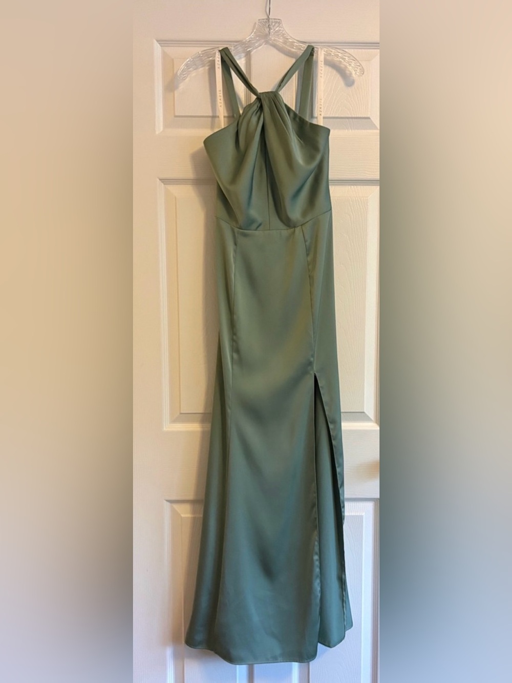 Azazie Elana Matcha Bridesmaid Dress